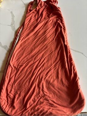 Kyte BABY White Sleep Sack with Coral Edge
